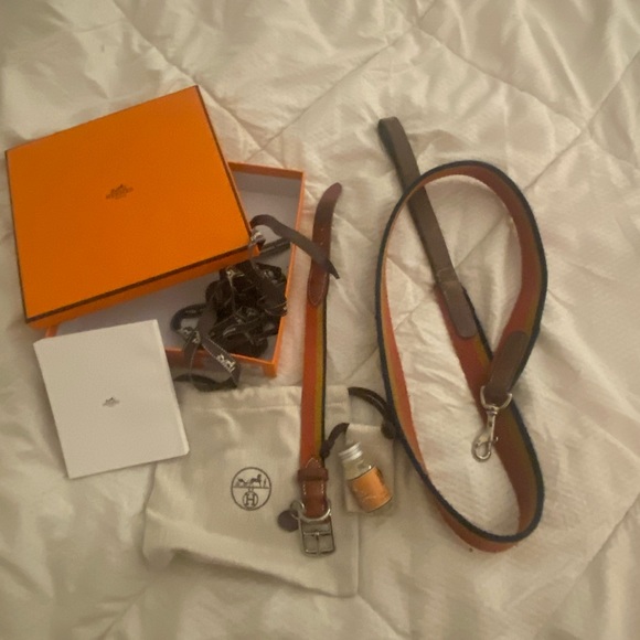 Hermes — dog collar & dog leash SET 🐶 🍊 - Picture 3 of 13